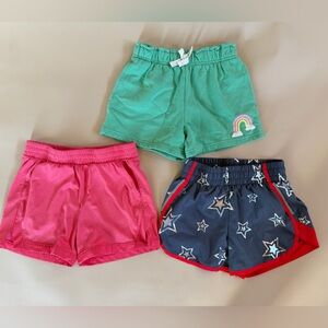 Athletic Works Kids Shorts - Green, Pink, and Gray